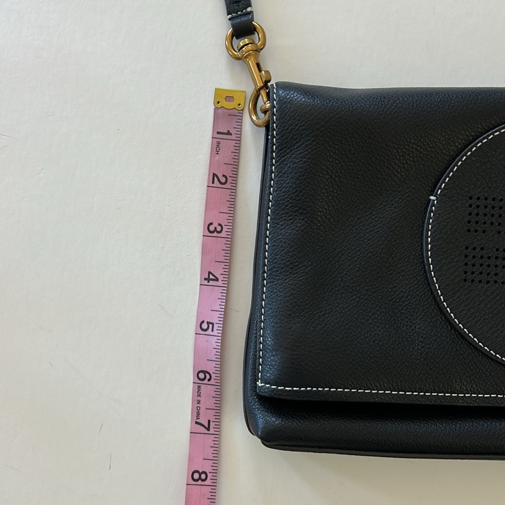 Tory Burch Perforated Logo Fold Over Crossbody Bag - Picture 14 of 15